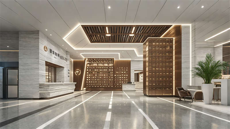 合肥2000平中醫院裝修設計效果圖欣賞