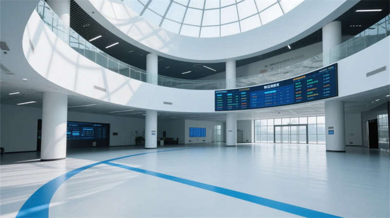 透明化生產(chǎn)動(dòng)線，合肥食品研發(fā)廠房裝修設(shè)計(jì)效果圖