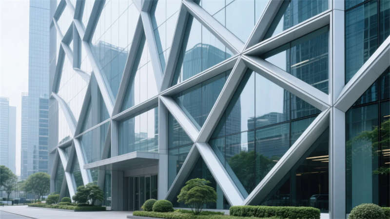 創新幾何美學，合肥3000平現代簡約辦公空間設計裝修效果圖