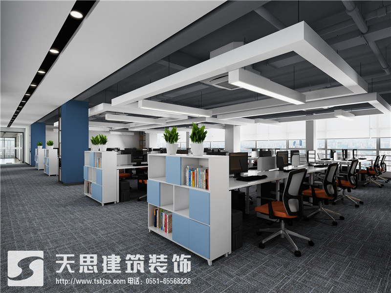 北京的盧深視合肥分公司辦公室裝修設計效果