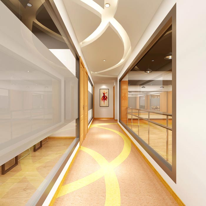 舞蹈培訓(xùn)機構(gòu)二樓過道設(shè)計